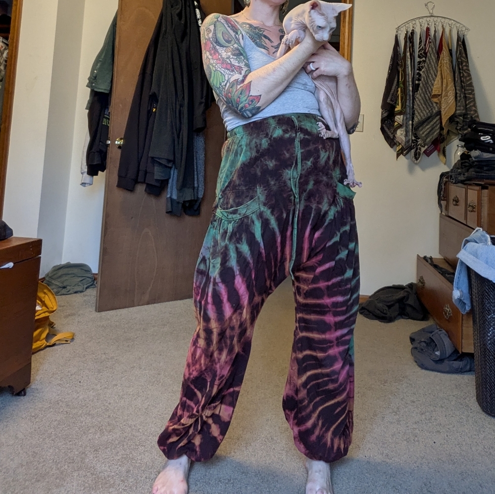 Tie-Dye Harem Pants